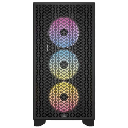 Corsair 3000D RGB Airflow Black Front Flat View