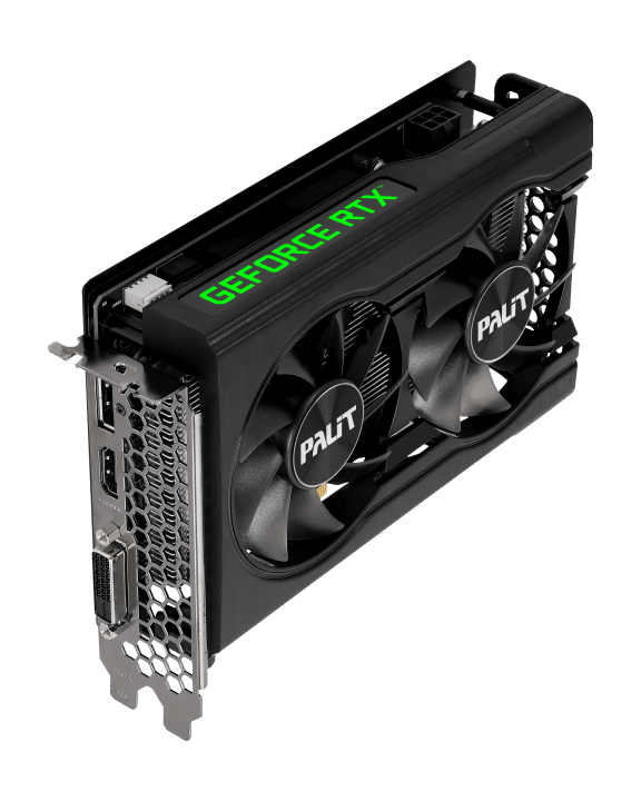 Palit NVIDIA GeForce RTX 3050 Dual V2 Angled View