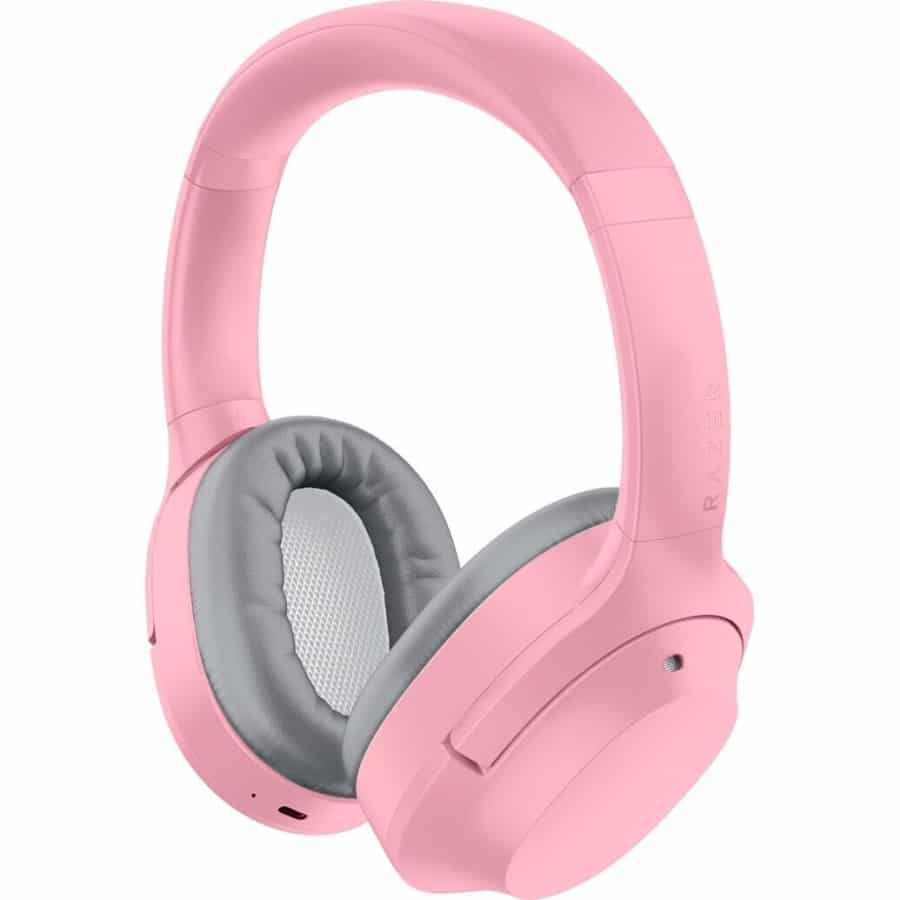 Razer OPUS X Quartz Pink Front Angled View
