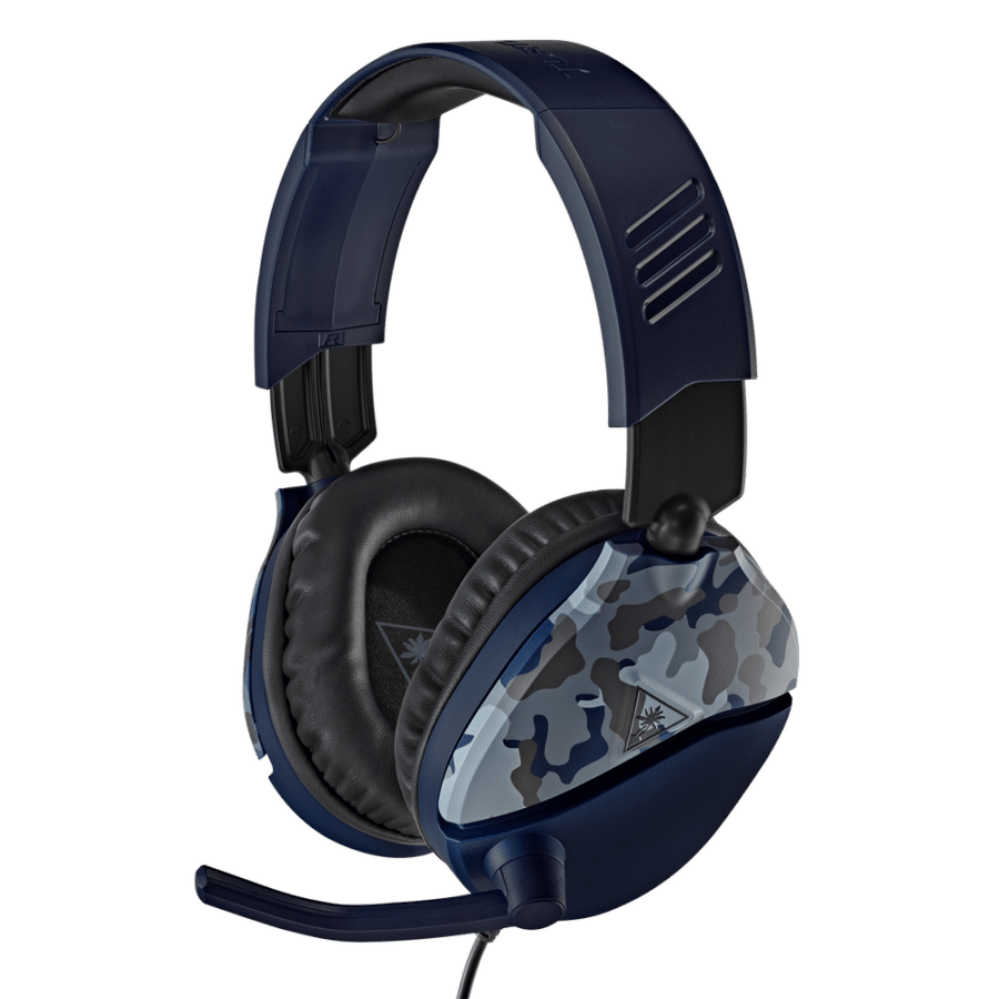 Turtle Beach Recon 70 Blue Camo Front Angled View