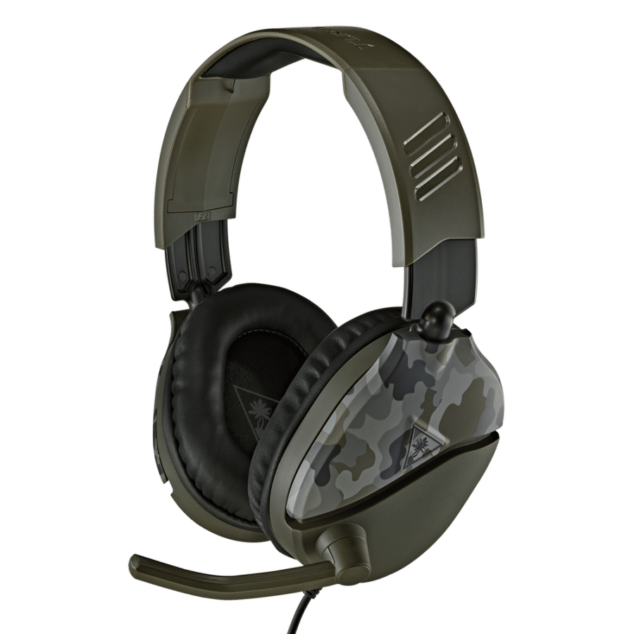 Turtle Beach Recon 70 Green Camo Angled View