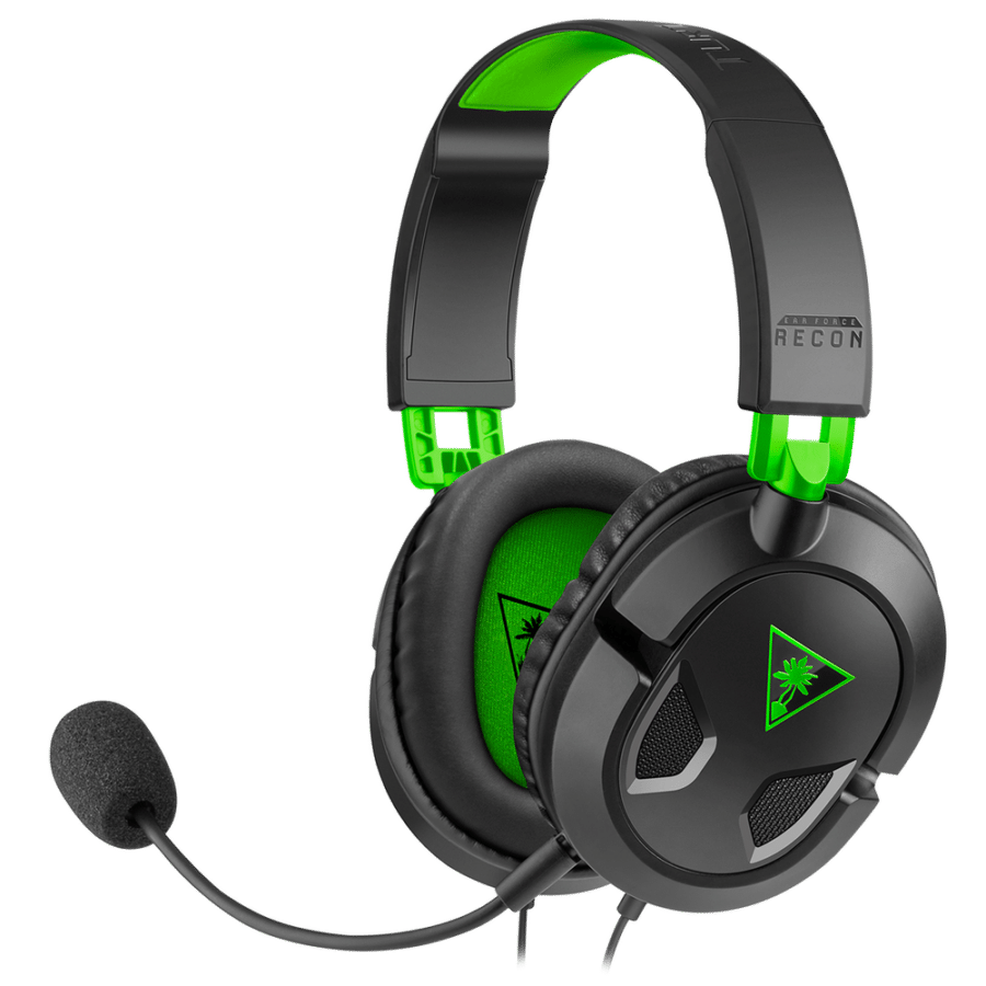 Turtle Beach Recon 50X Black & Green Angled View