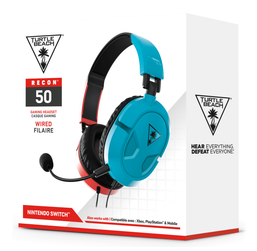 Turtle Beach Recon 50 Red & Blue Box View