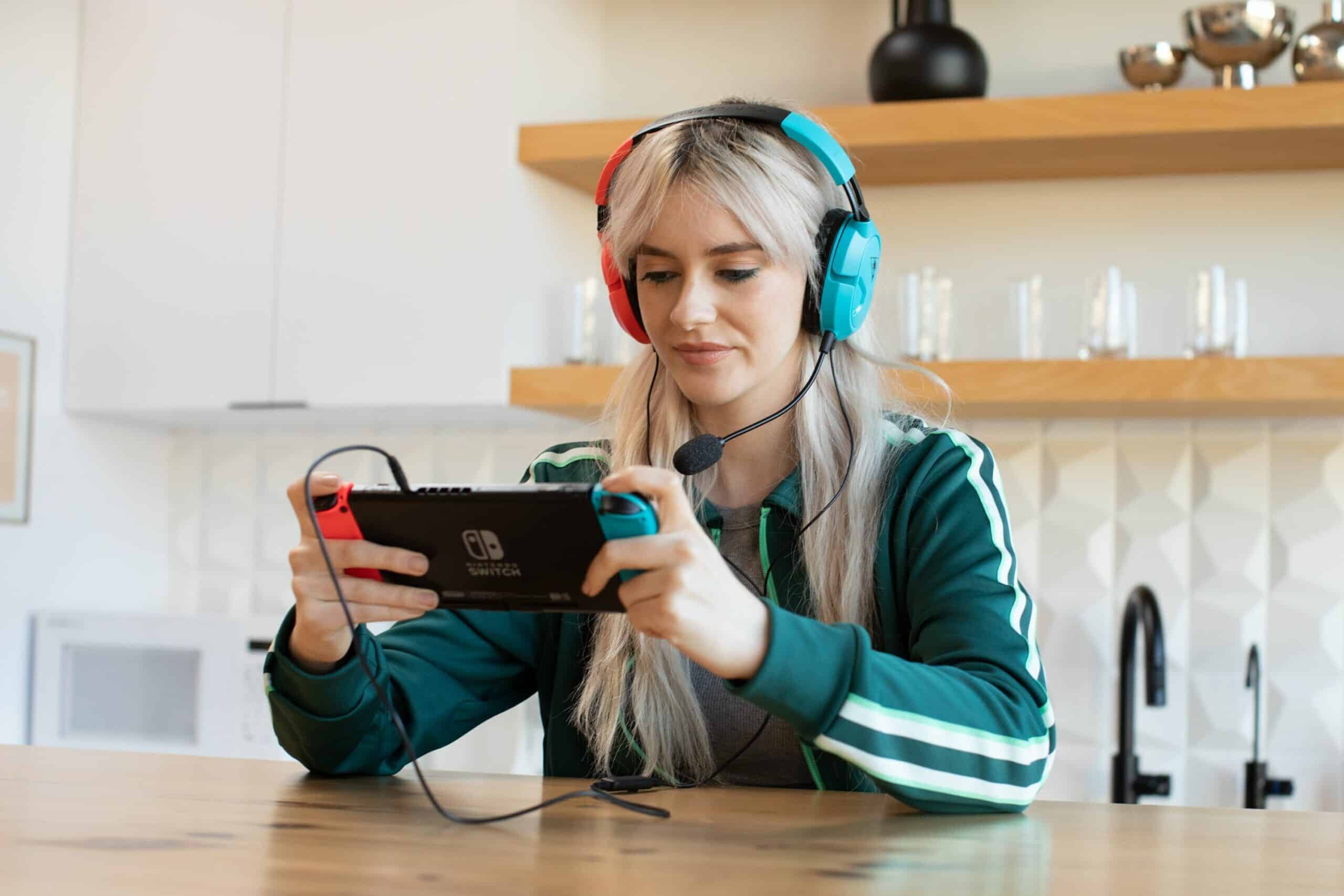 Turtle Beach Recon 50 Red & Blue Lifestyle Image