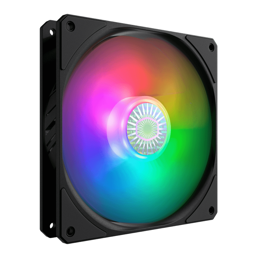 Cooler Master SickleFlow 140 ARGB Black Front Angled View