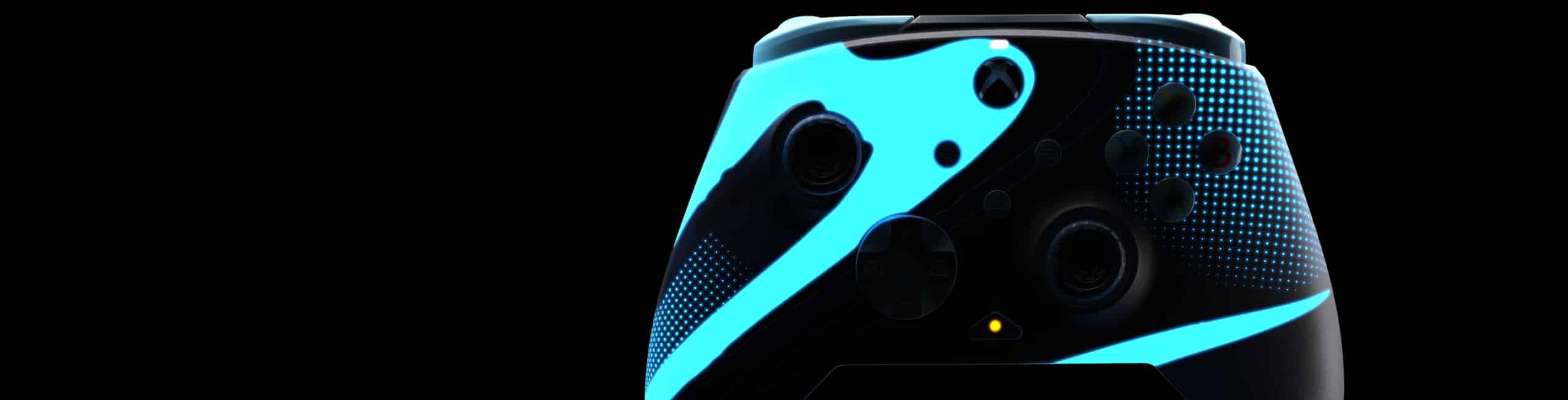 PDP Rematch Glow Wired Controller - Blue Tide (Xbox X|S, Xbox One, PC)
