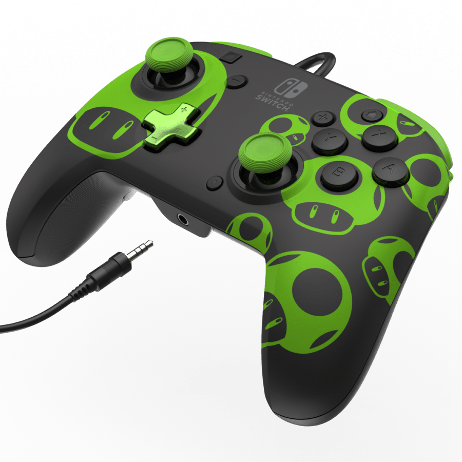 PDP Nintendo Switch Rematch Wired Controller - 1-Up Glow in the Dark