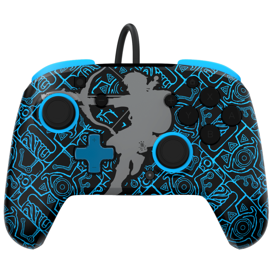 PDP Nintendo Switch Rematch Glow Wired Controller - Sheikah Shoot