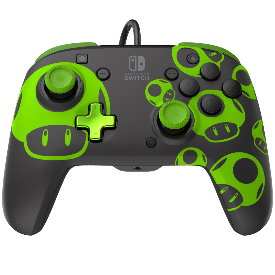 PDP Nintendo Switch Rematch Wired Controller - 1-Up Glow in the Dark