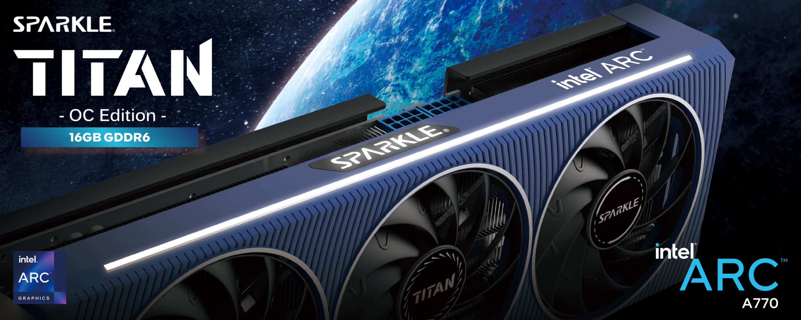 Sparkle Intel Arc A770 TITAN OC 16GB GDDR6 Graphics Card