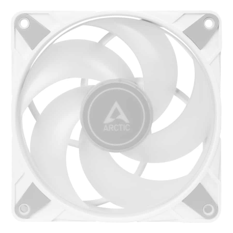 Arctic P12 120mm Pressure Optimised PWM PST ARGB Case Fan - White