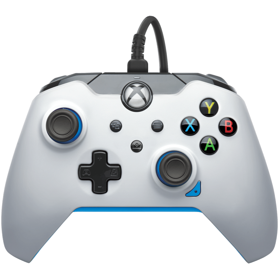 PDP Wired Controller - Ion White (Xbox X|S, Xbox One, PC)