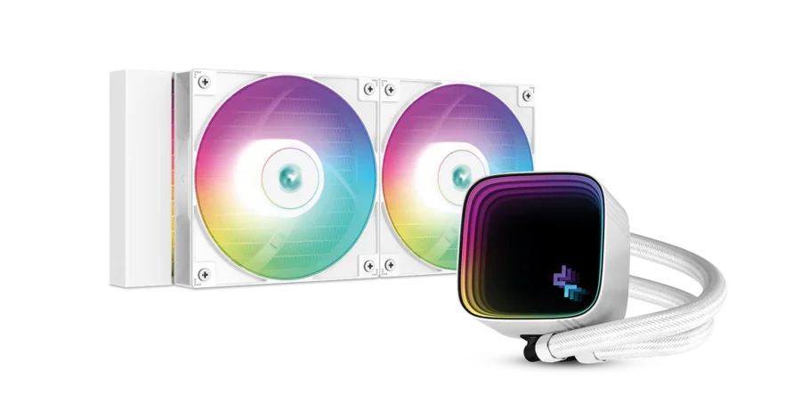 DeepCool LS520 SE 240mm All-In-One Liquid CPU Cooler - White