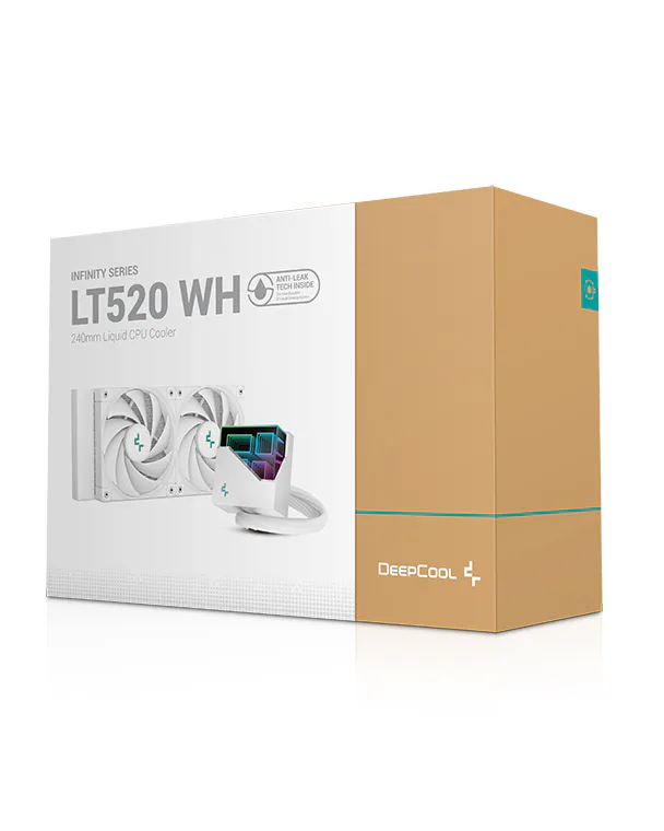 DeepCool LT520 240mm All-In-One Liquid CPU Cooler - White