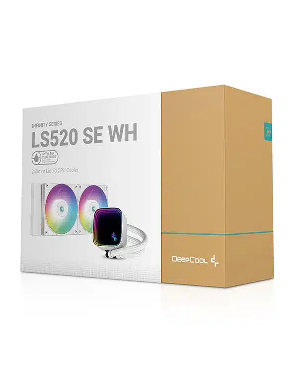 DeepCool LS520 SE 240mm All-In-One Liquid CPU Cooler - White