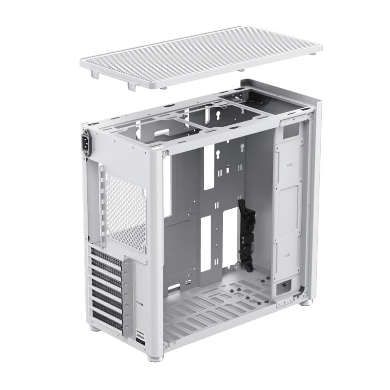 GameMax Meshbox Full White Gaming PC Case
