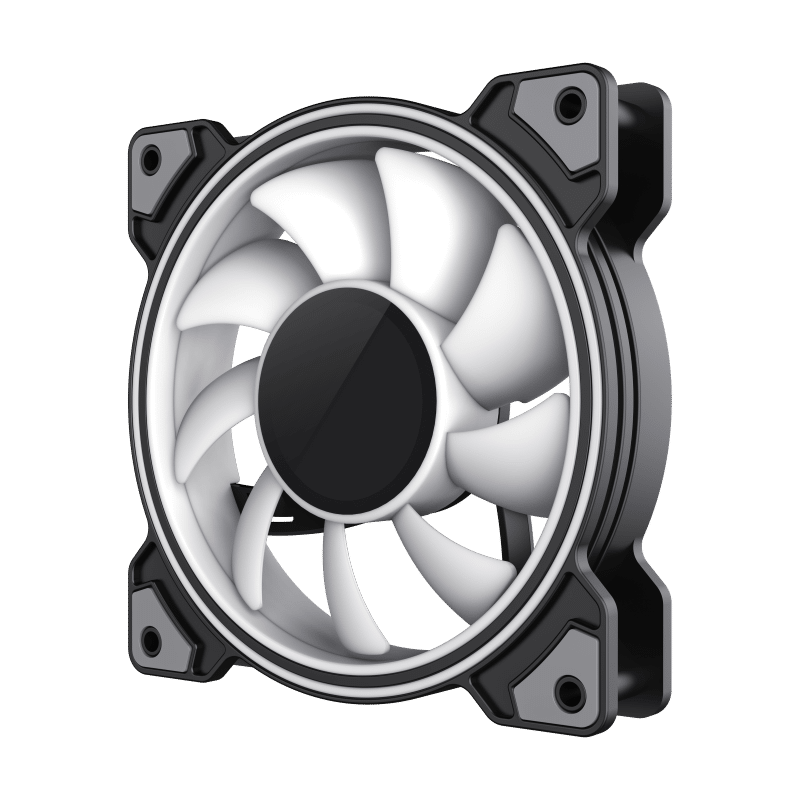 GameMax Dual Ring Infinity 120mm ARGB Case Fan - Black