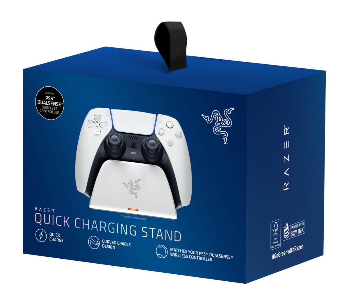 Razer Quick Charging Stand for PS5 DualSense Wireless Controller - White