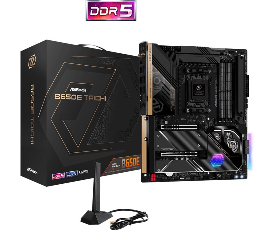 ASRock B650E Taichi – AMD B650 Chipset (Socket AM5) PCIe 5.0 DDR5 E-ATX Motherboard