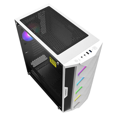 GameMax Diamond ARGB White Gaming PC Case