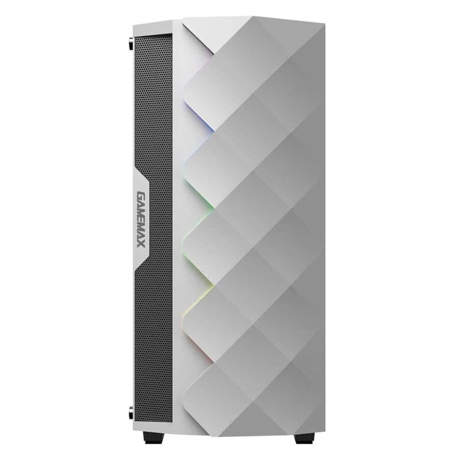 GameMax Diamond ARGB White Gaming PC Case