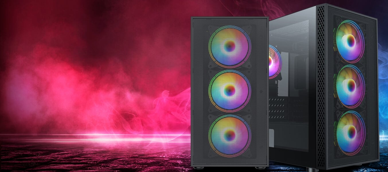 GameMax Icon Mesh ARGB Gaming PC Case