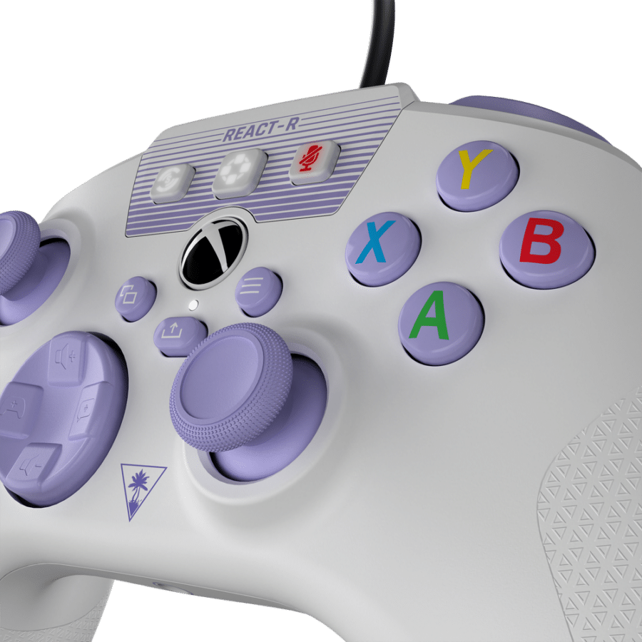 Turtle Beach REACT-R Wired Controller - White & Purple
