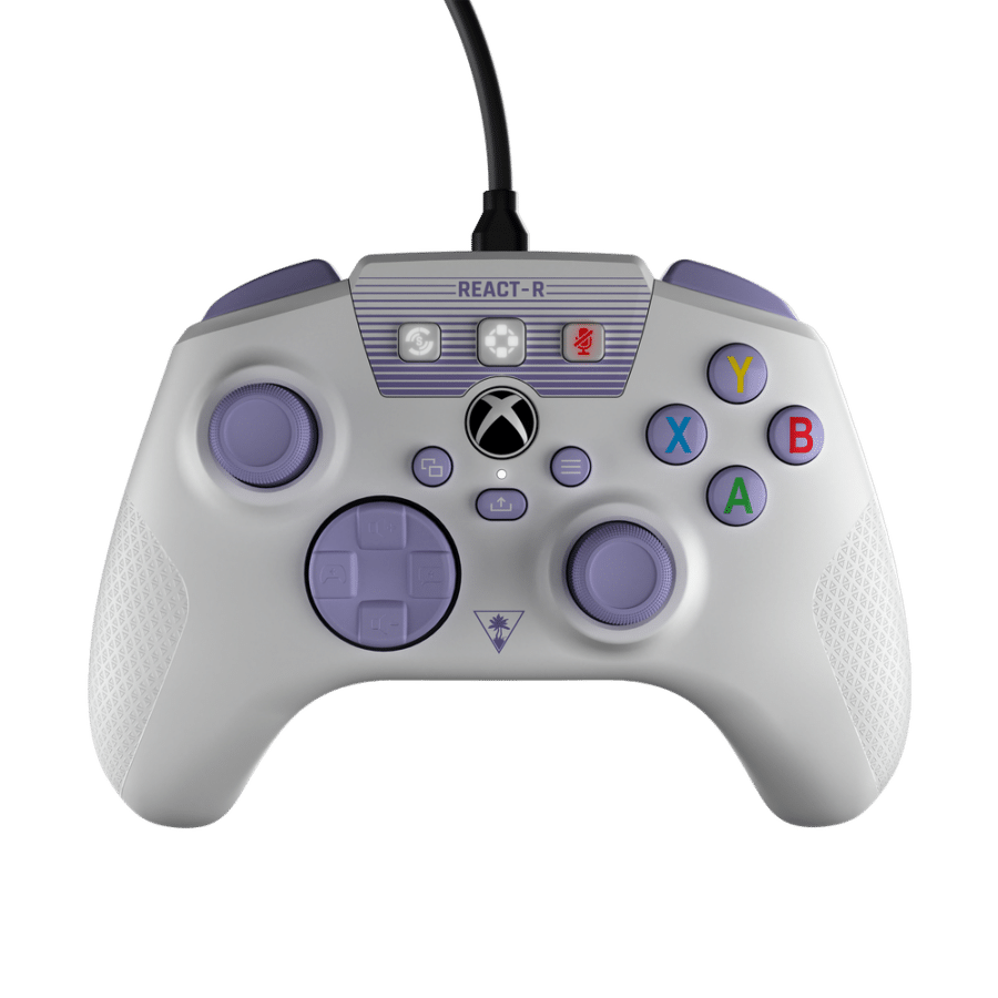 Turtle Beach REACT-R Wired Controller - White & Purple