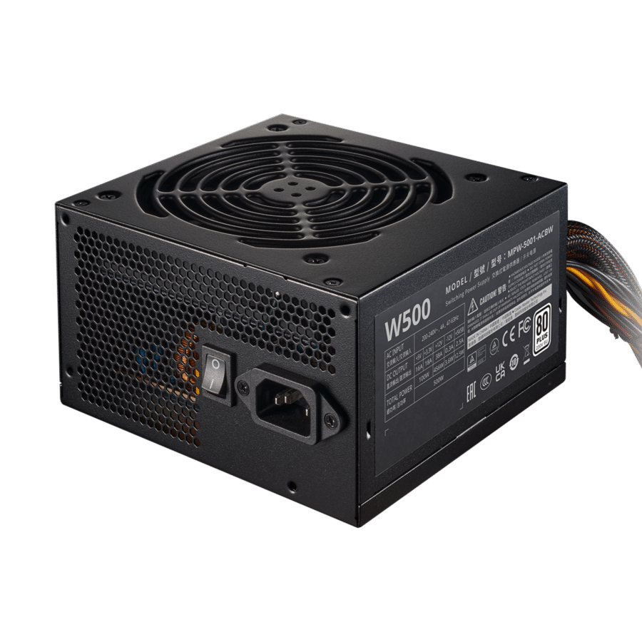 Cooler Master Elite Nex White – 500W 80 PLUS Standard Fully Wired PSU