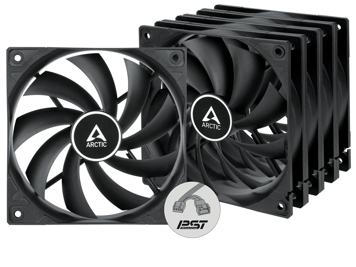 Arctic F12 PWM PST 120mm Black Case Fan