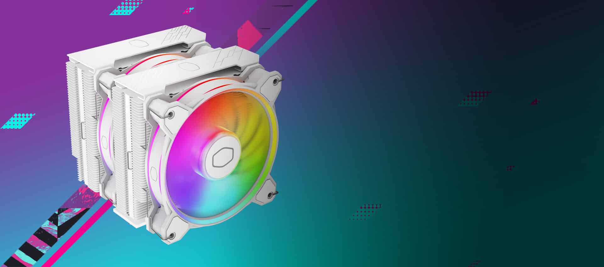 Cooler Master Hyper 622 Halo White Dual-Tower Intel & AMD Sockets CPU Cooler