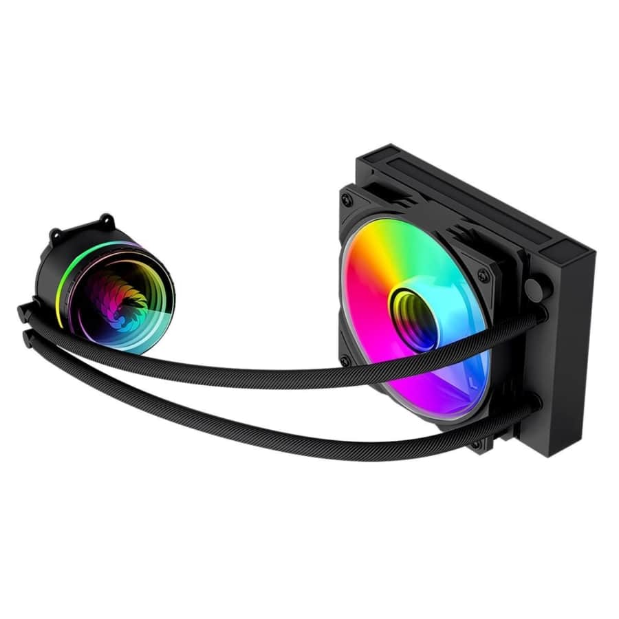 GameMax Iceburg 120mm ARGB All-In-One Liquid CPU Cooler - Black