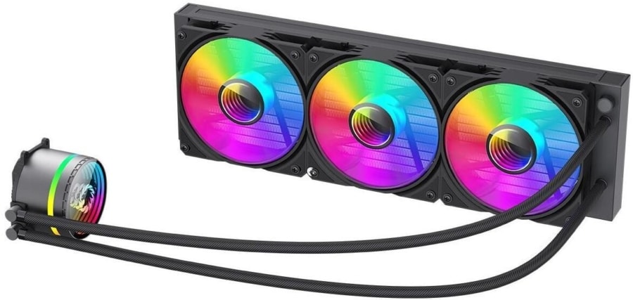 GameMax Iceburg 360mm ARGB All-In-One Liquid CPU Cooler - Black
