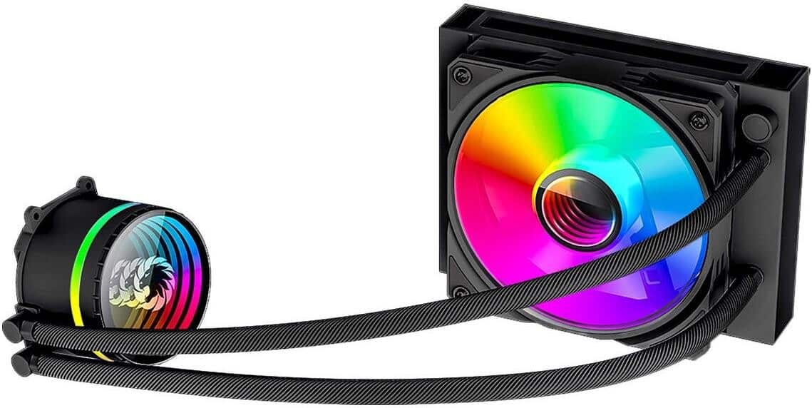 GameMax Iceburg 120mm ARGB All-In-One Liquid CPU Cooler - Black