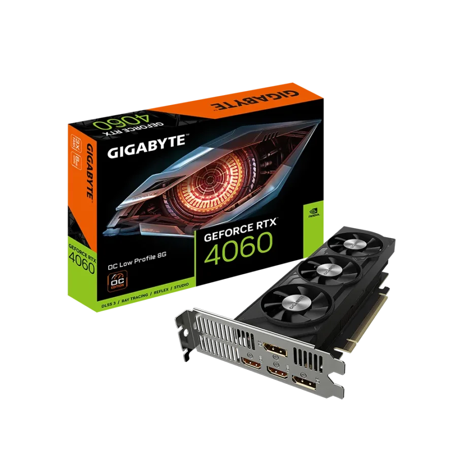 Gigabyte NVIDIA GeForce RTX 4060 OC Low Profile 8G GDDR6 Graphics Card