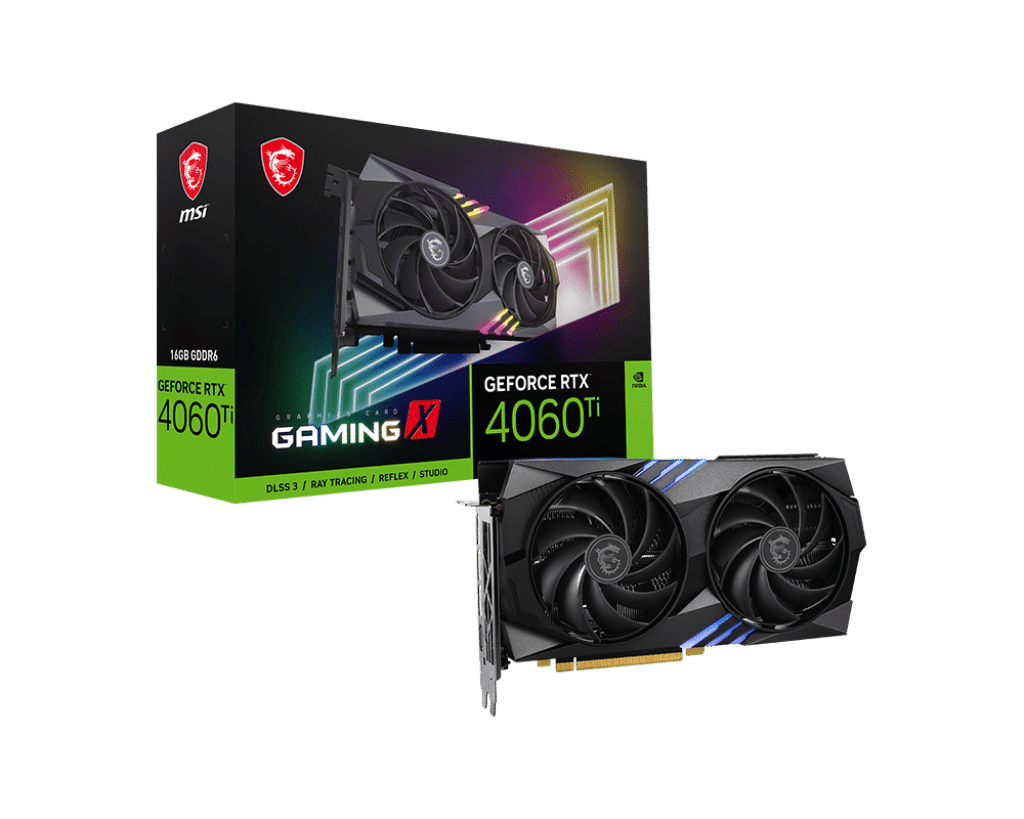 MSI NVIDIA GeForce RTX 4060 Ti Gaming X 16G GDDR6 Graphics Card