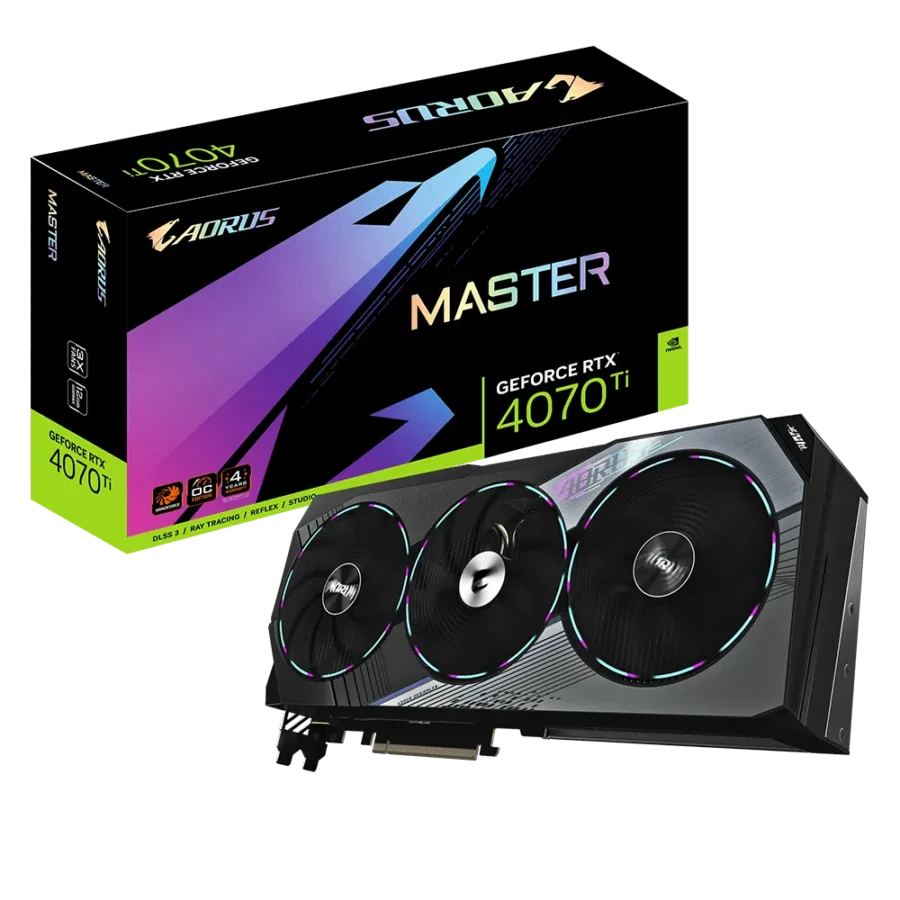 Gigabyte NVIDIA GeForce RTX 4070 Ti AORUS MASTER 12G GDDR6X Graphics Card