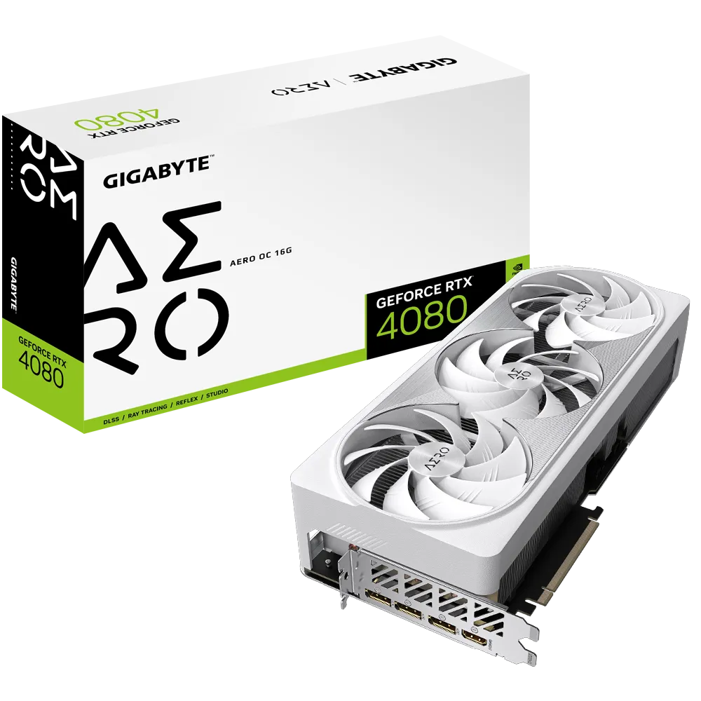 Gigabyte NVIDIA GeForce RTX 4080 AERO OC 16GB GDDR6X Graphics Card