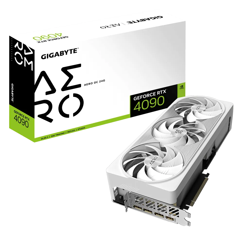 Gigabyte NVIDIA GeForce RTX 4090 AERO OC 24G GDDR6X Graphics Card