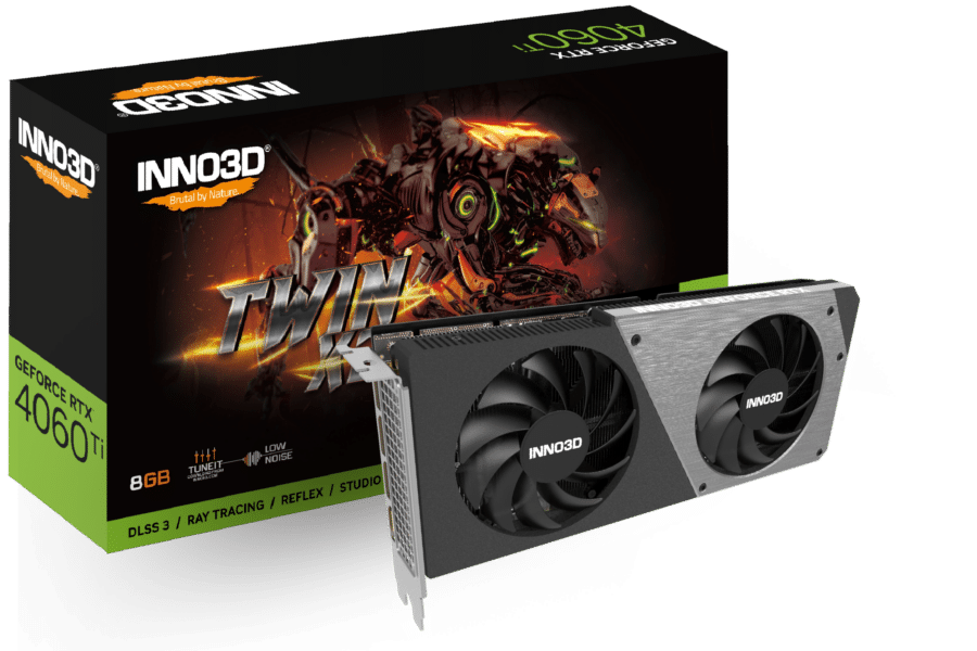 Inno3D NVIDIA GeForce RTX 4060 Ti Twin X2 8GB GDDR6 Graphics Card