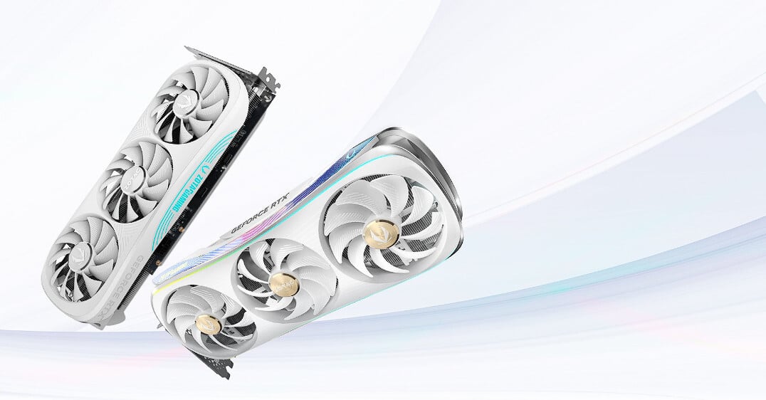 Zotac NVIDIA GeForce RTX 4090 Trinity OC White Edition 24GB GDDR6X Graphics Card