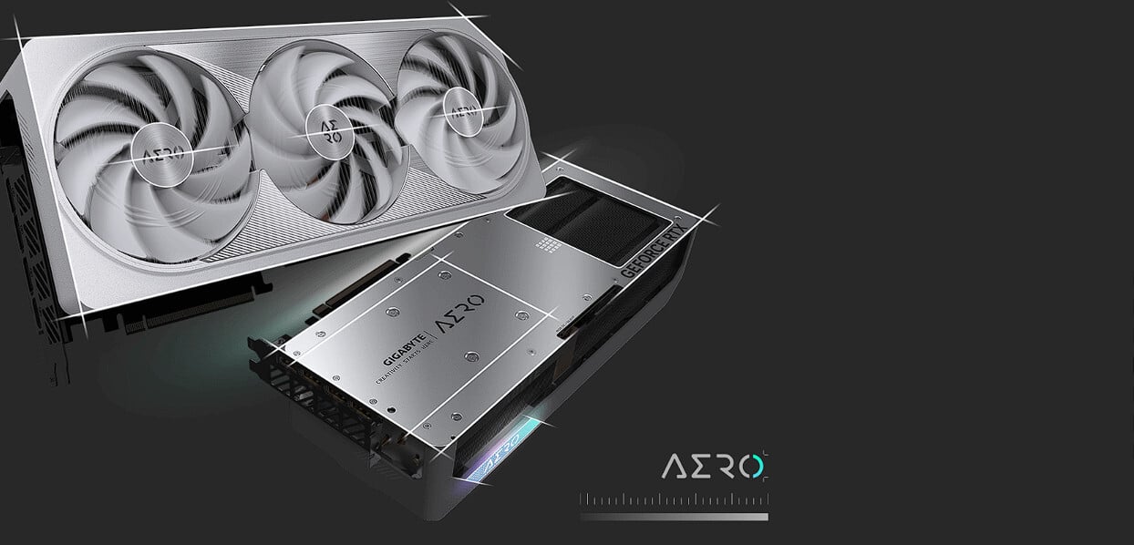Gigabyte NVIDIA GeForce RTX 4090 AERO OC 24G GDDR6X Graphics Card