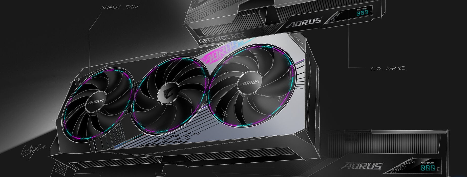 Gigabyte NVIDIA GeForce RTX 4070 Ti AORUS MASTER 12G GDDR6X Graphics Card