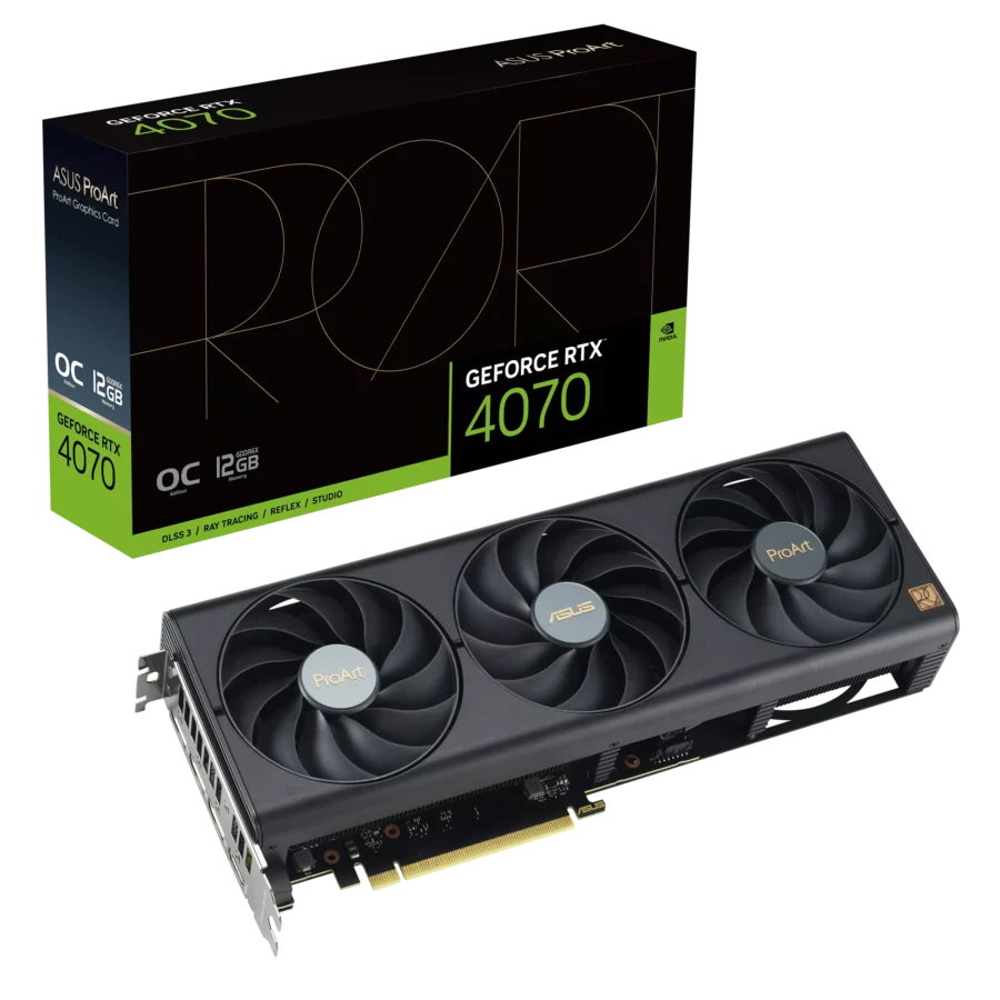 Asus ProArt NVIDIA GeForce RTX 4070 OC Edition 12GB GDDR6X Graphics Card