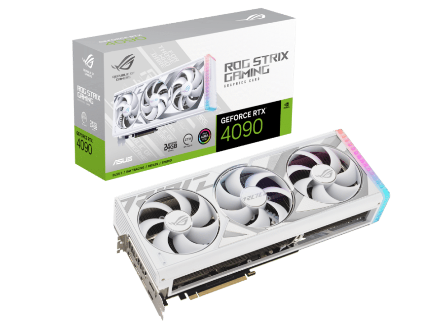 ASUS ROG Strix NVIDIA GeForce RTX 4090 White Edition 24GB GDDR6X Graphics Card