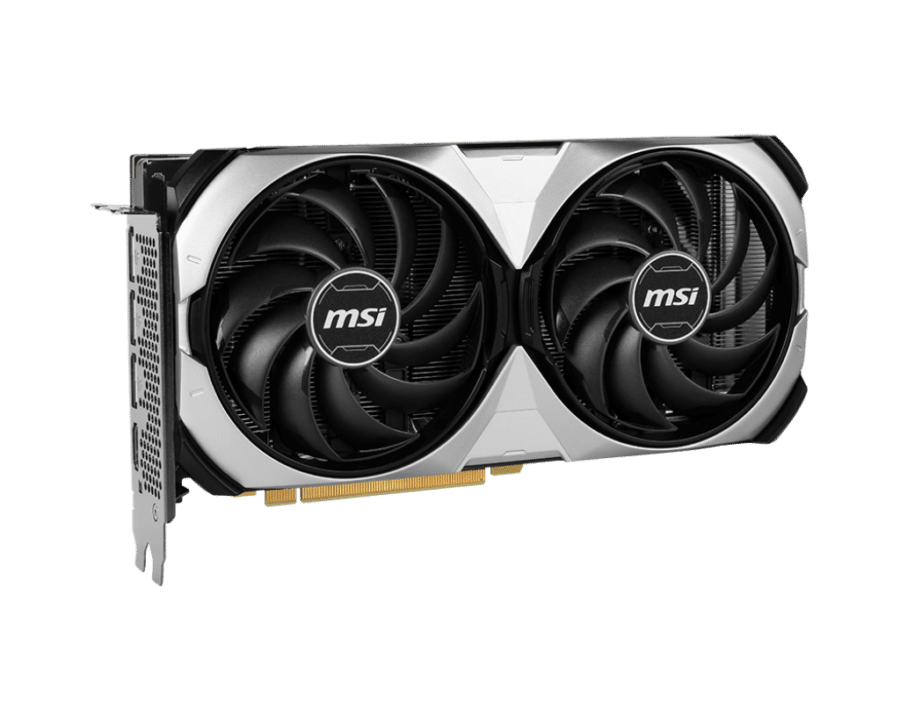 GeForce RTX 4070 Ti SUPER 16G VENTUS 2X OC Graphic Card Angled View