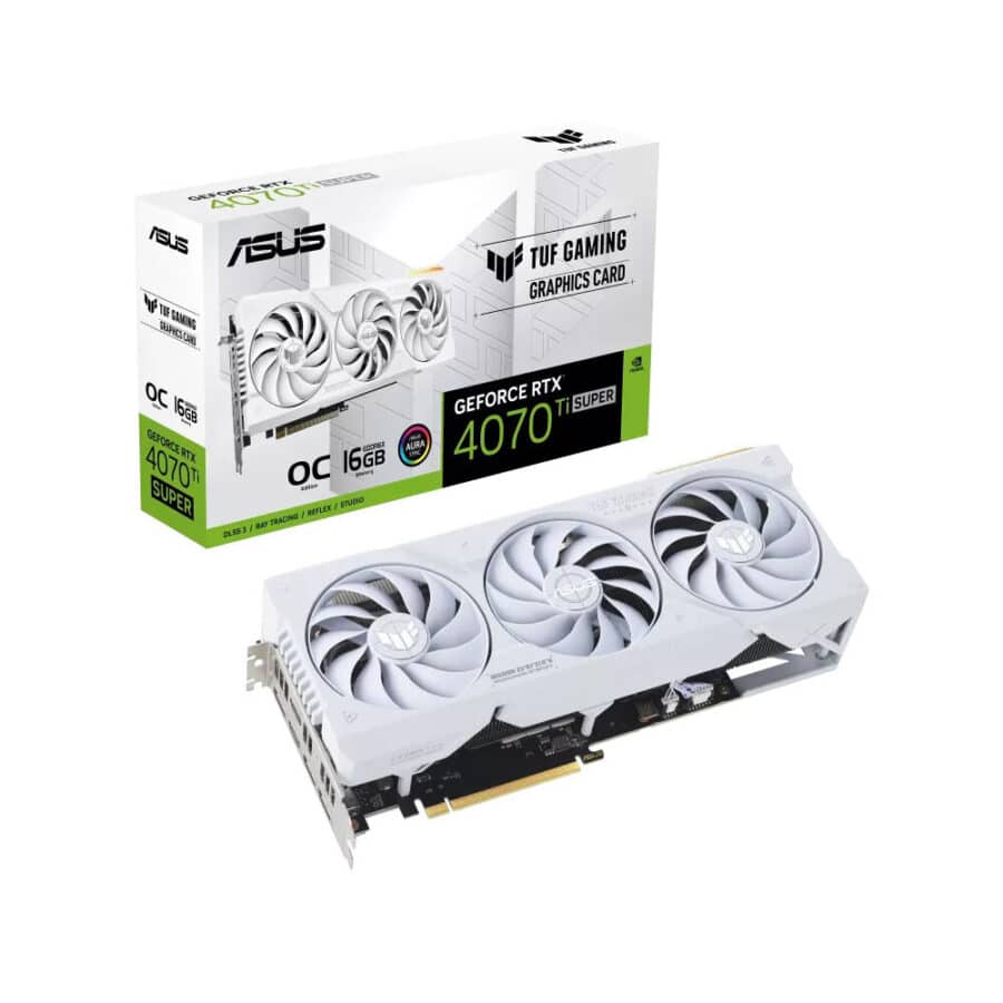 ASUS TUF GAMING NVIDIA RTX 4070 Ti SUPER OC White & Box