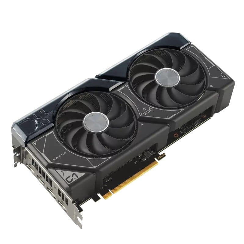 ASUS DUAL NVIDIA RTX 4070 SUPER OC Graphics Card Flat Angle