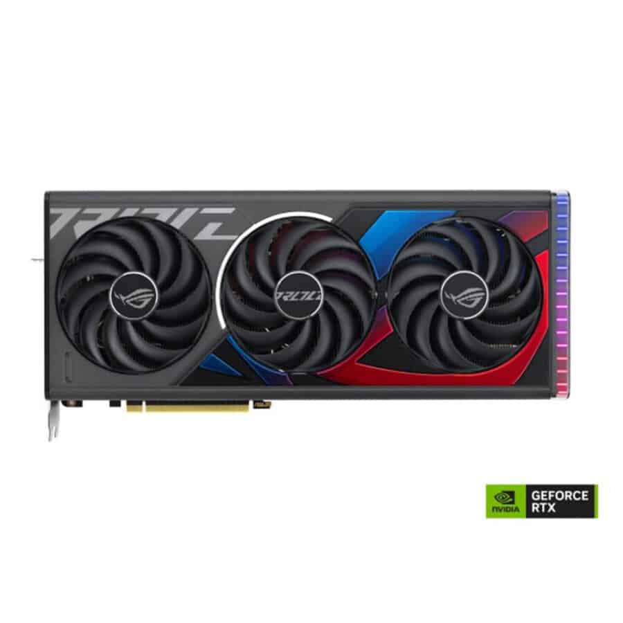 SUS STRIX NVIDIA RTX 4070 Ti SUPER Graphics Card Flat View