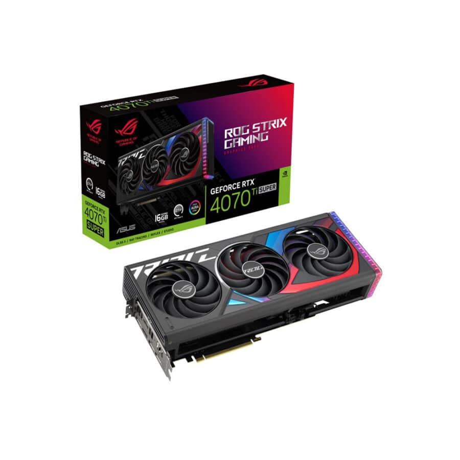 ASUS STRIX NVIDIA RTX 4070 Ti SUPER Graphics Card & Box